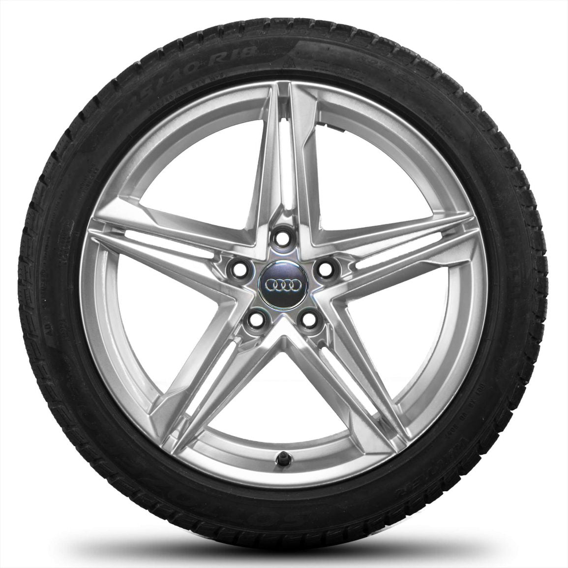 AW59080 Audi A5 S5 Silver Powder Coated OEM Wheel Rim