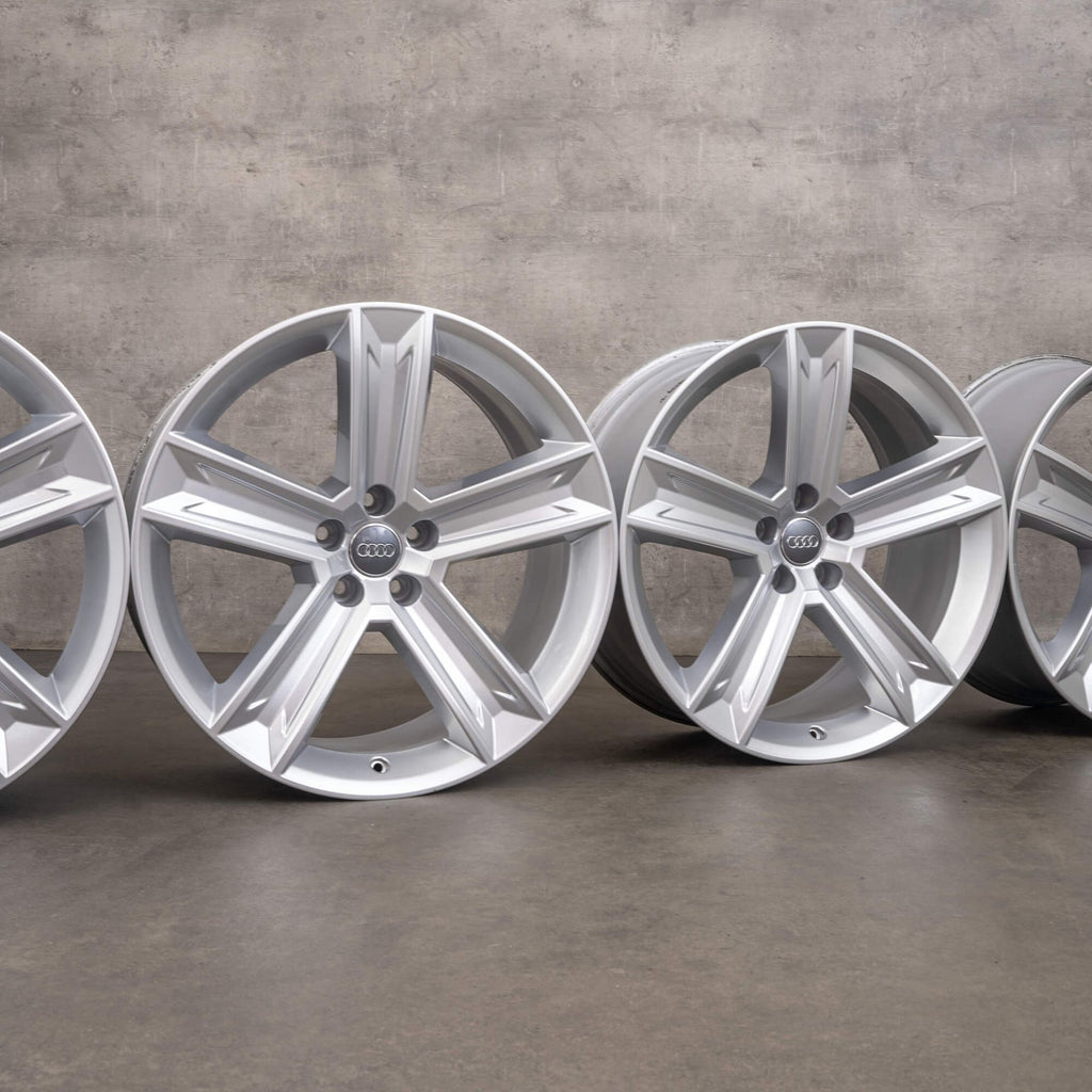 AW59062 Audi Q8 Silver Powder Coated OEM Wheel Rim