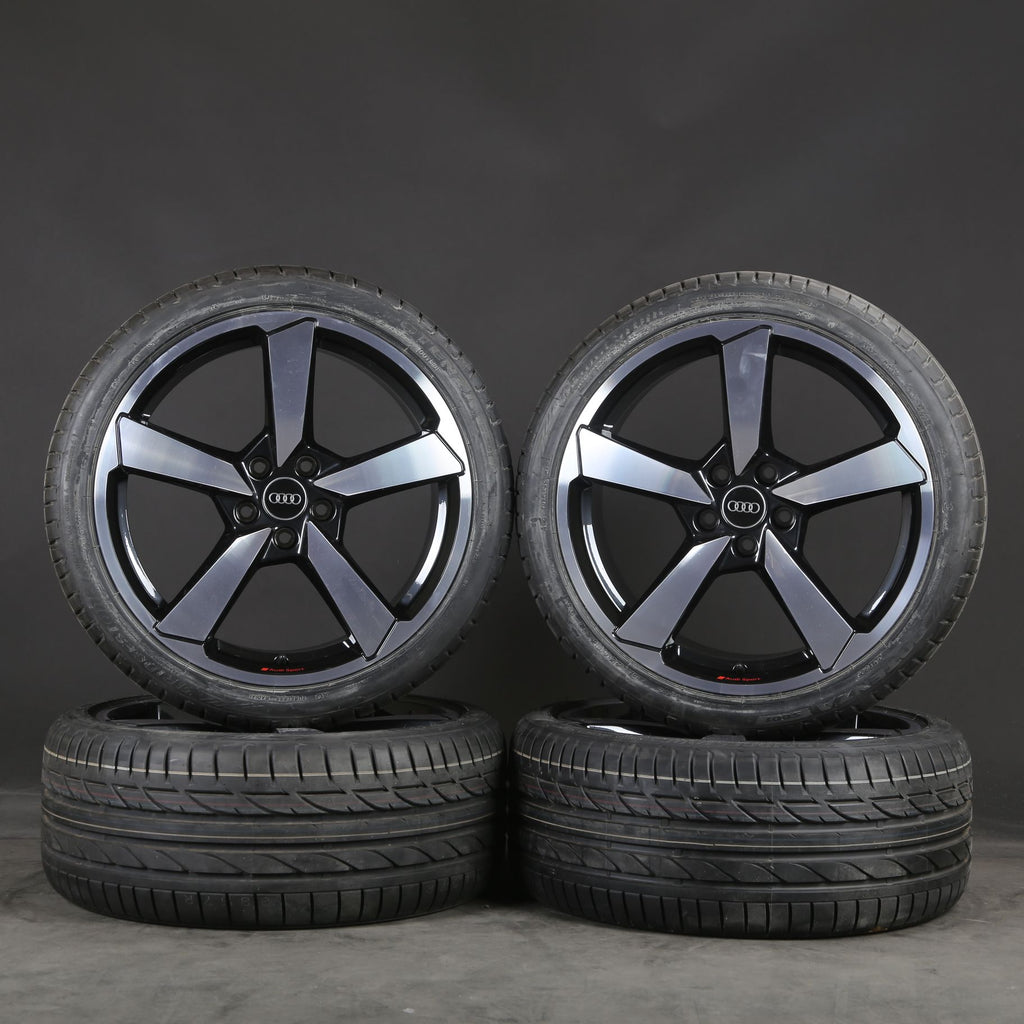 AW12105 Audi A5 Black Machined OEM Wheel Rim