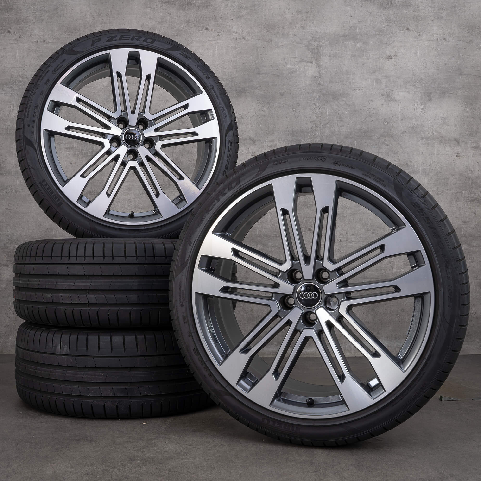 AW59040 Audi SQ5 Charcoal Machined OEM Wheel Rim