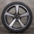 AW12105 Audi A5 Black Machined OEM Wheel Rim