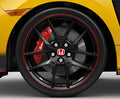 AW63692 Honda Civic Matte Black w/ Red Lip Powder Coated OEM Wheel Rim