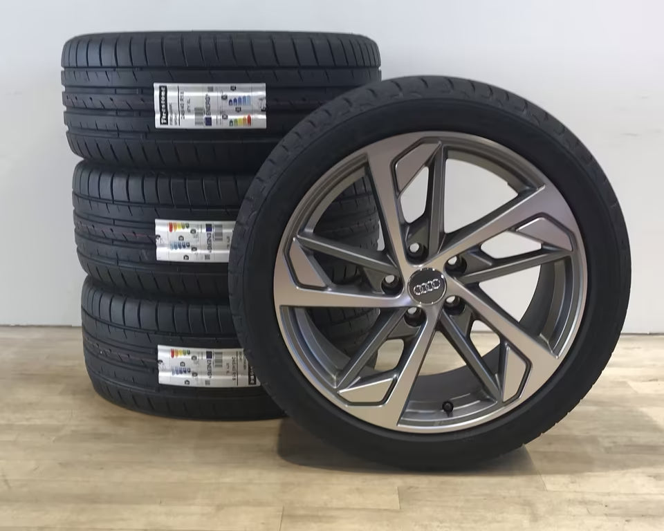 AW12029 Audi A4 Charcoal Machined OEM Wheel Rim