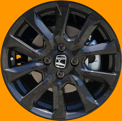 AW64072 Honda Fit Black Powder Coated OEM Wheel Rim