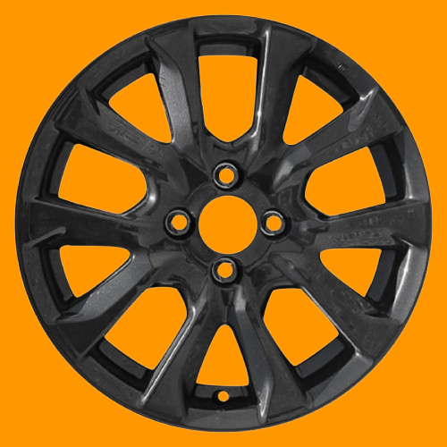 AW64072 Honda Fit Black Powder Coated OEM Wheel Rim