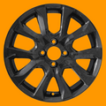 AW64072 Honda Fit Black Powder Coated OEM Wheel Rim